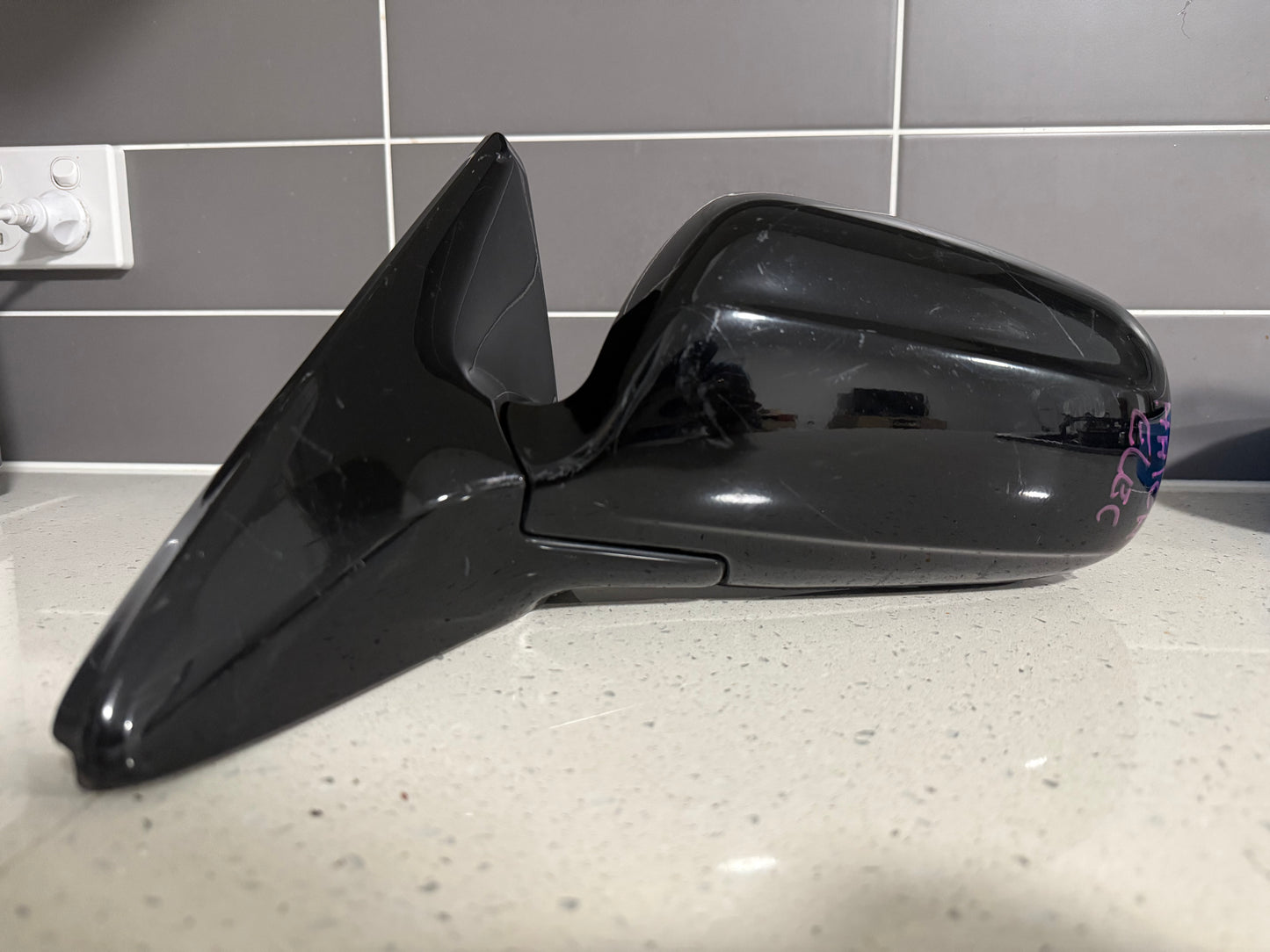 JDM Honda Civic EK9 Side Mirror (Left, 3-Pin, Black)