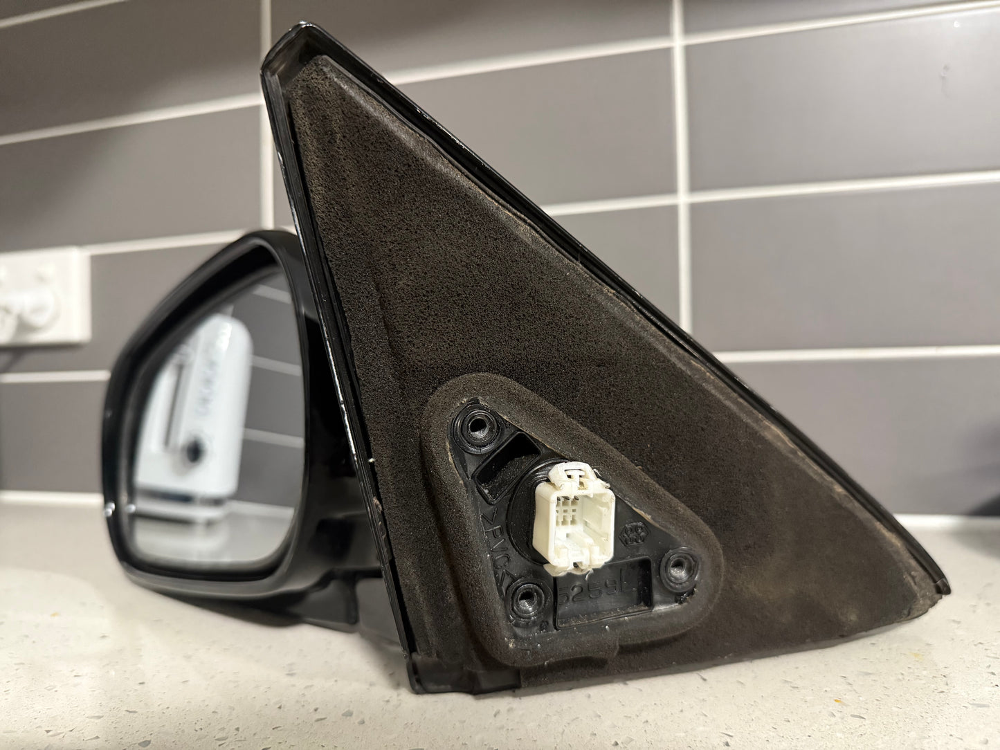 JDM Honda Civic EK9 Side Mirror (Left, 3-Pin, Black)